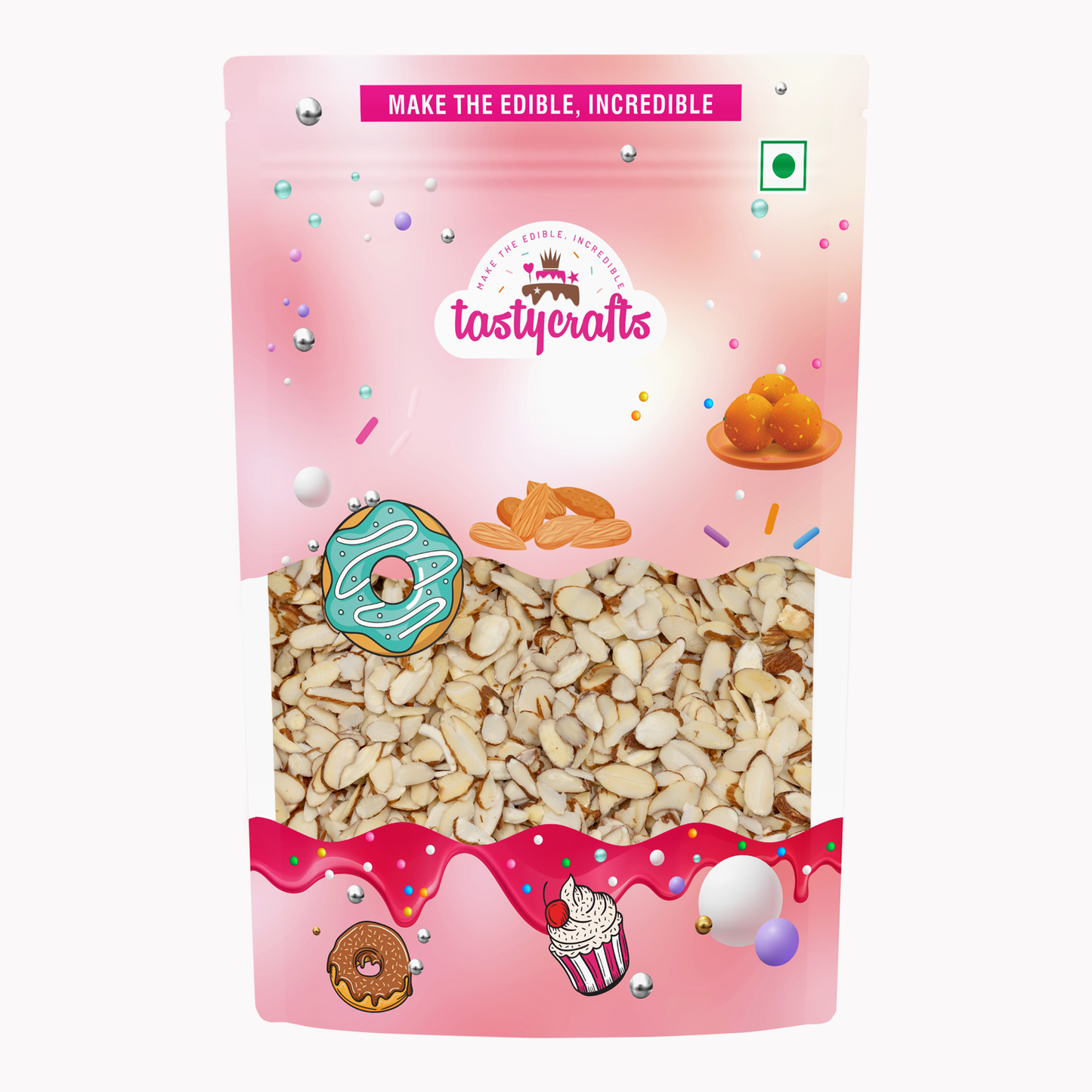 Tastycrafts Sliced Californaian Almonds 100gm