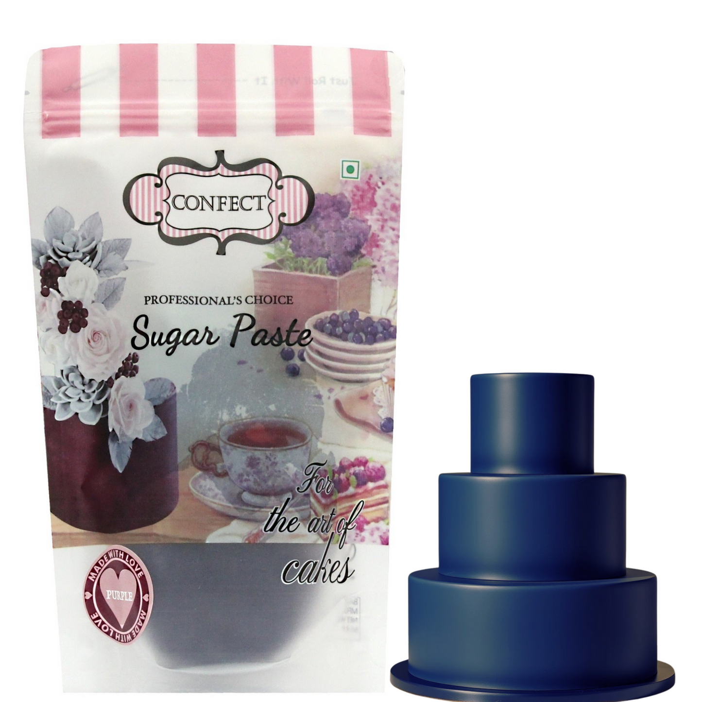 Confect Purple sugar paste 1kg