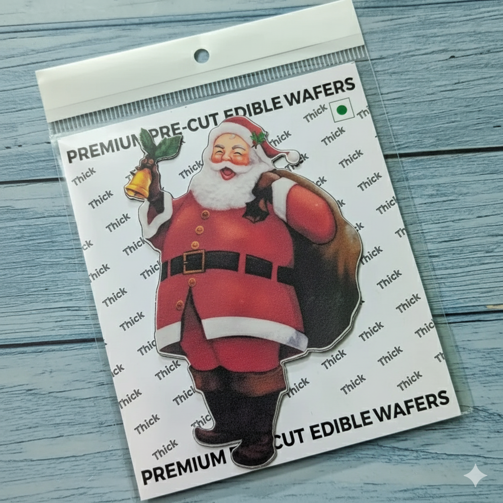Premium pre cut santa claus edible paper