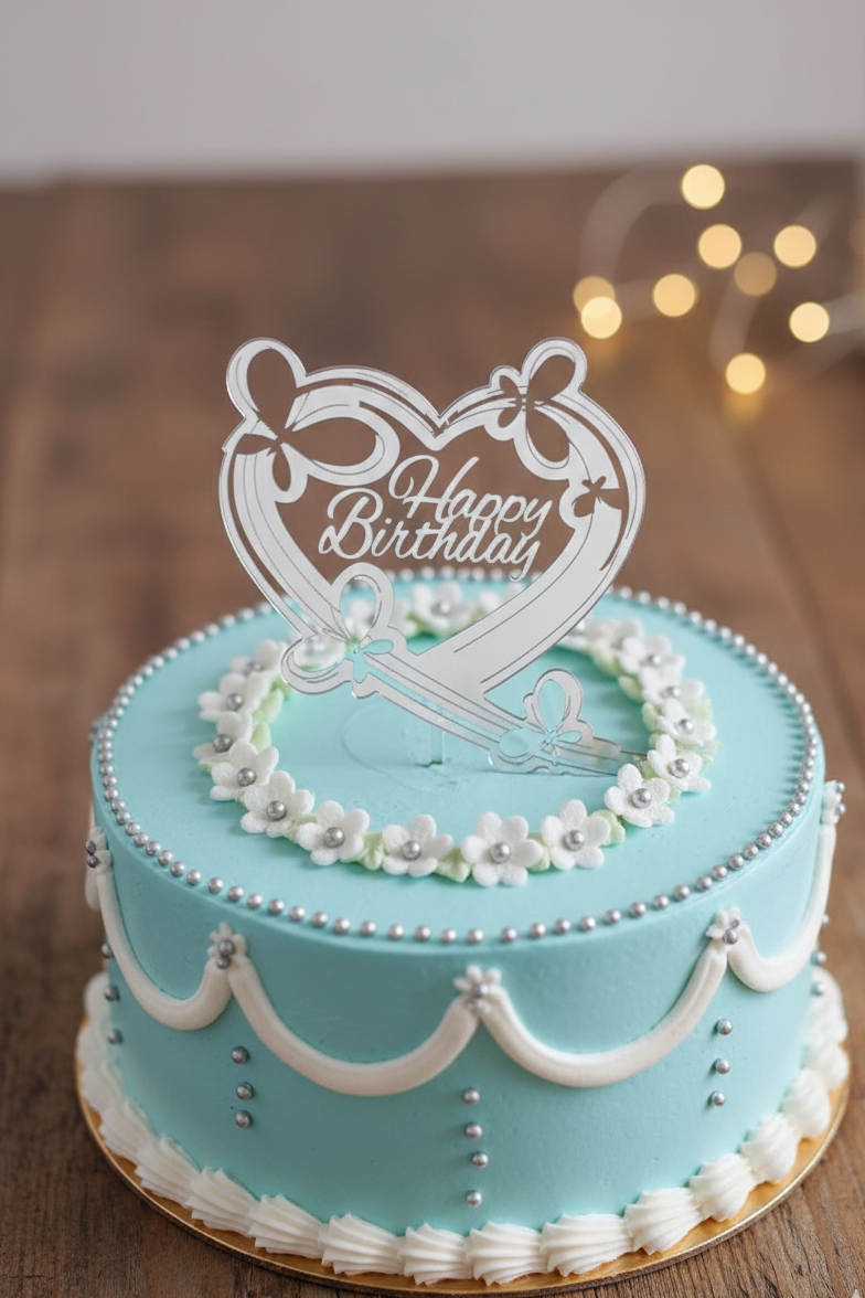 Happy Birthday Heart Tag Pack Of 5 Size 2 Inch
