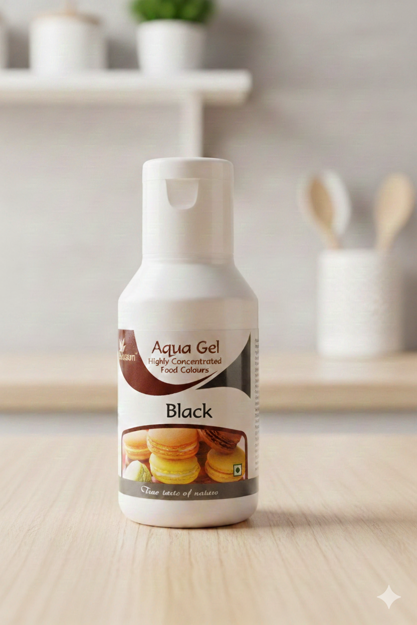 Blossom black aqua gel food colour 20gm (expiry date 4/2026)