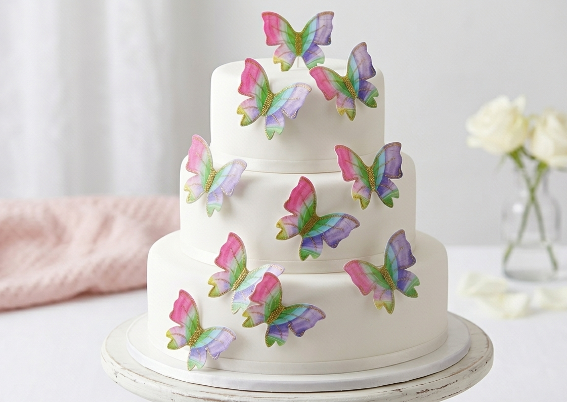 Butterfly Pack Of 10 Glitter