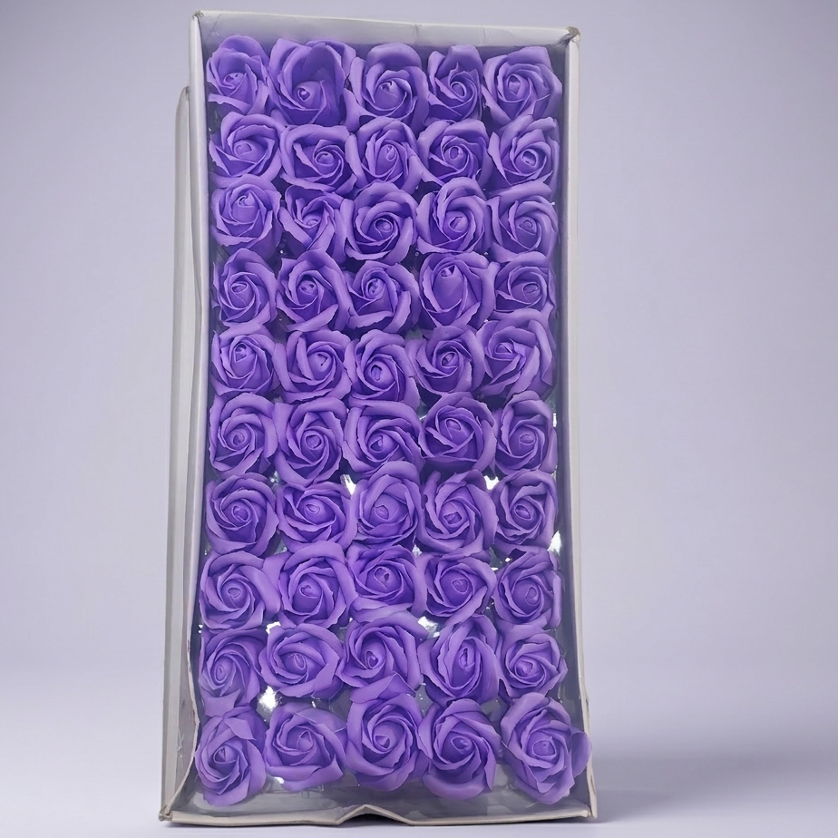 Artificial purple Scented Rose Pack of 50