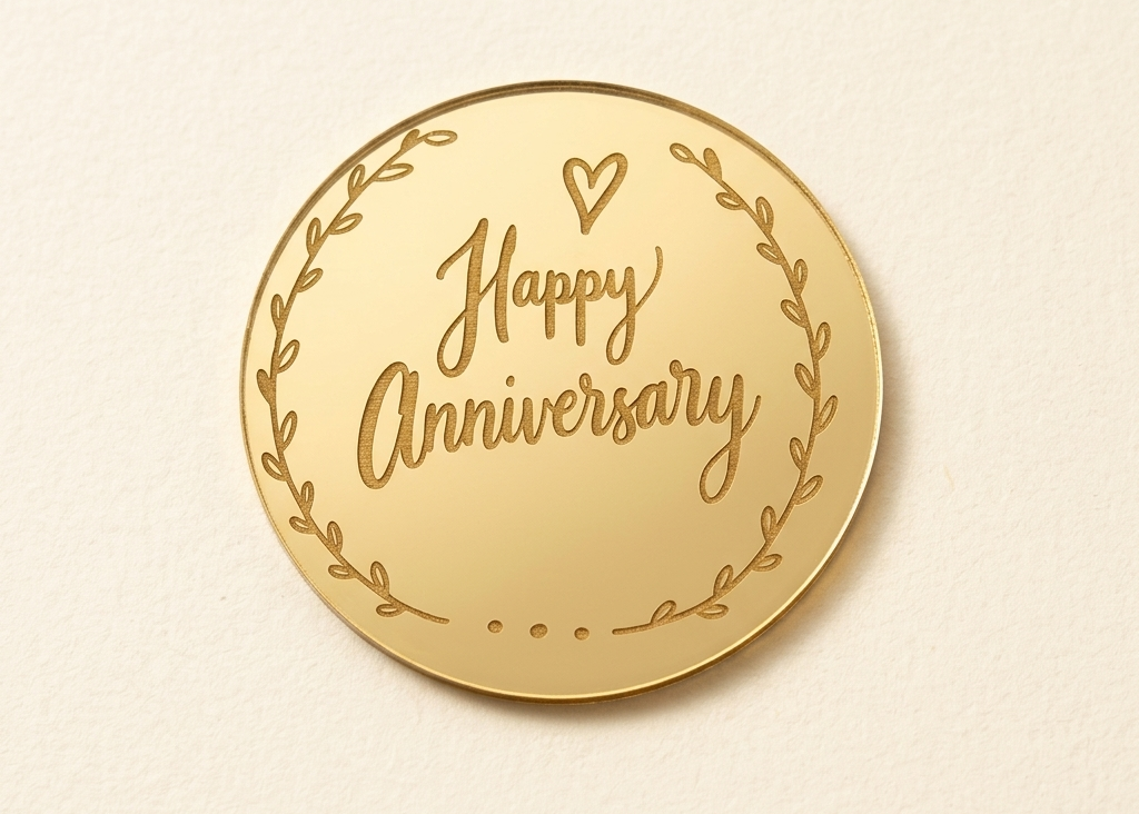 Happy anniversary coin Pack of 10