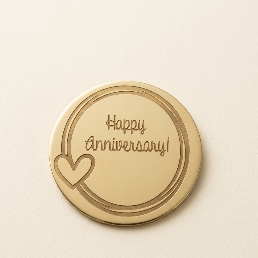 Happy anniversary coin Pack of 10