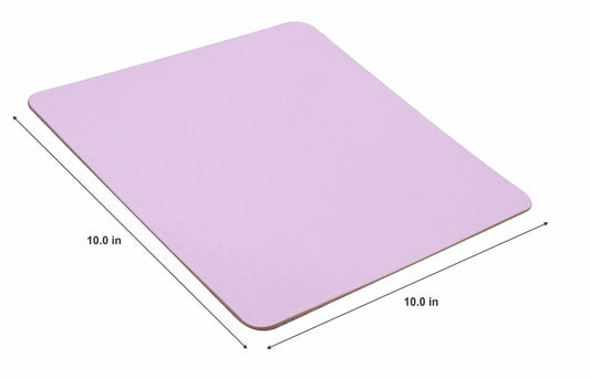 Pink colour square baseboard 10 inch