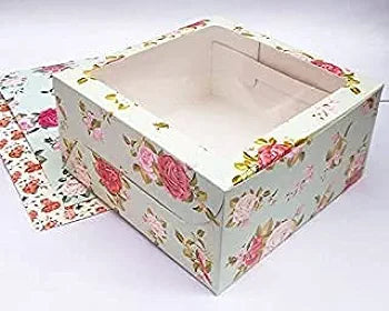 1 Pound Window  Cake Box
Size - 8*8*5