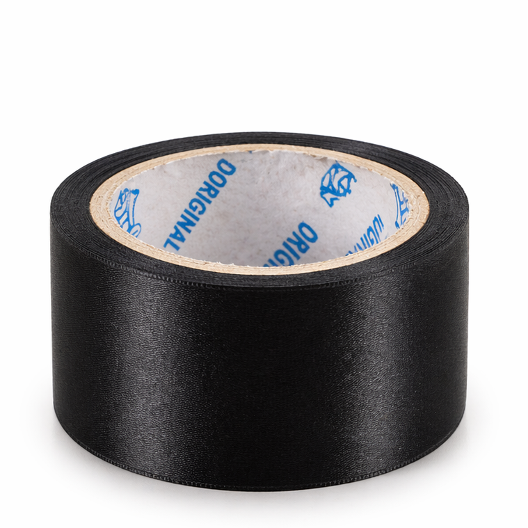black balloon ribbon (lenght approx 6.5 m breadht 2.2 cm)