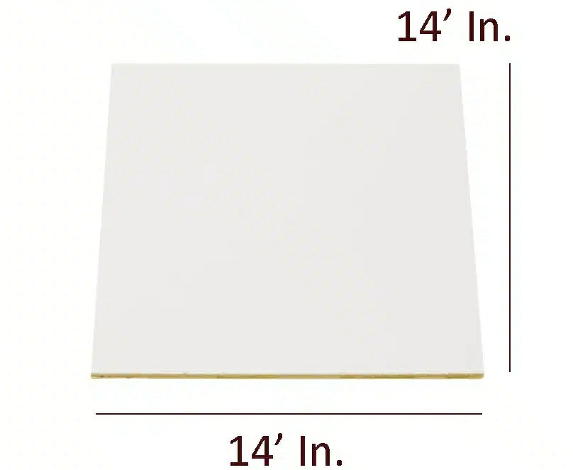 14 inch White Square Mdf Base Board