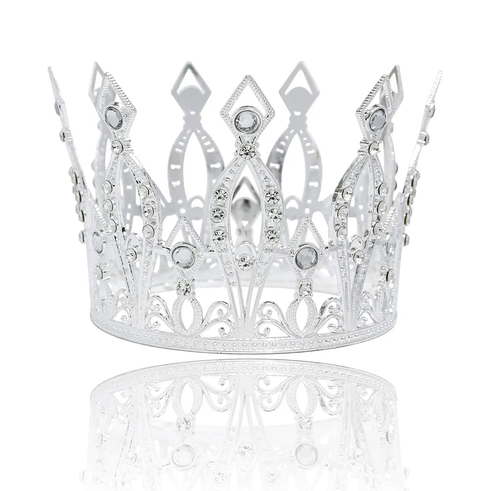 Silver Metal Medium Crown