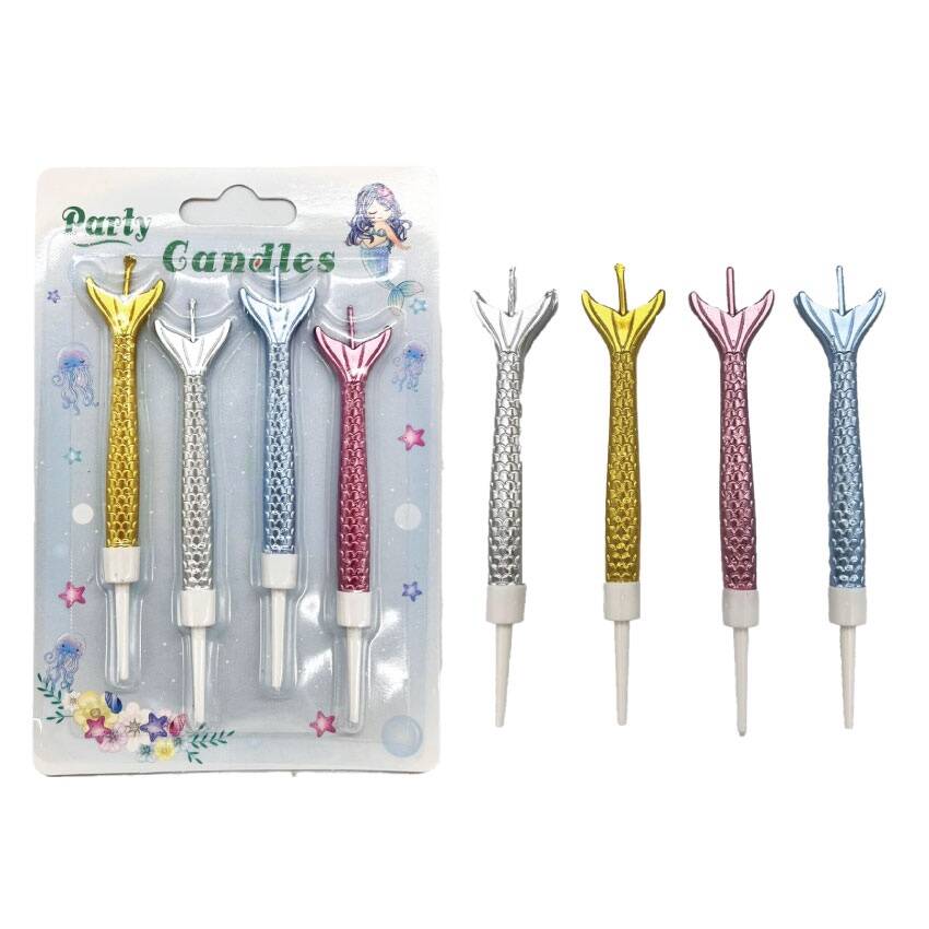 Mermaid Tail Cake Candle