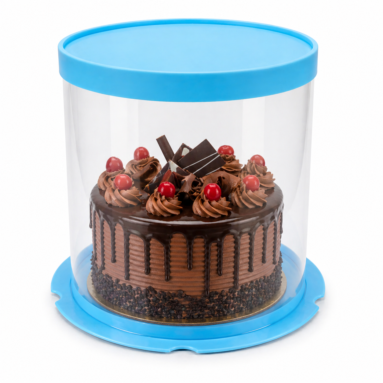 Blue Round Cake Box 10x10x10