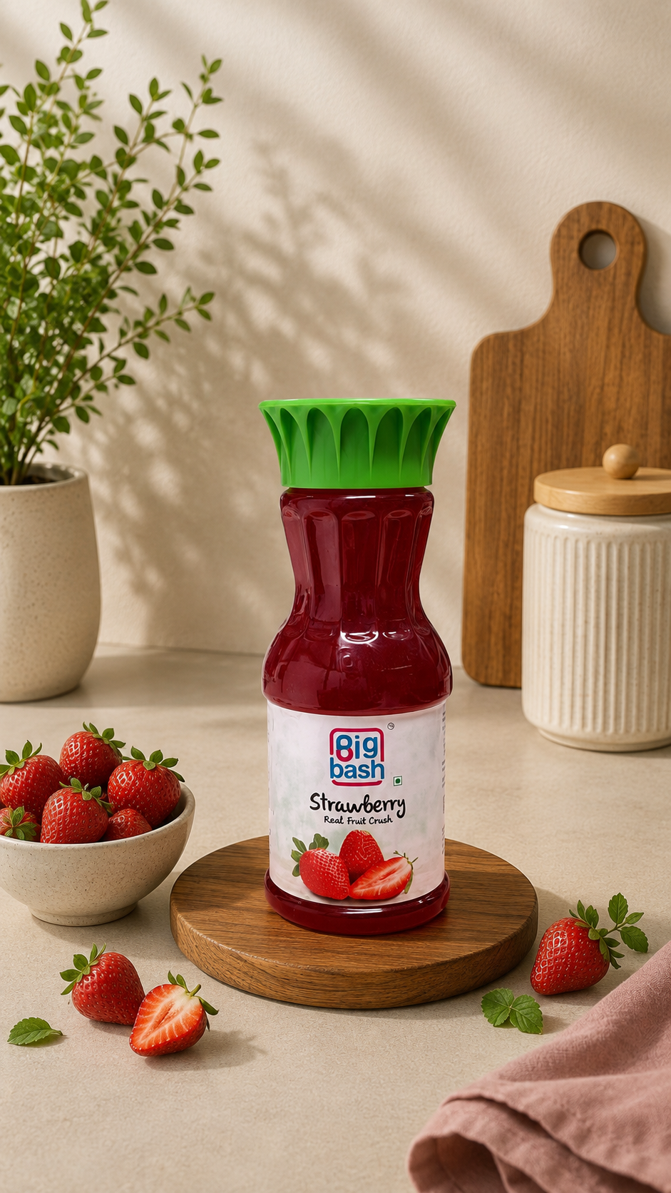 Big Bash Strawberry Real Fruit Crush 250ml