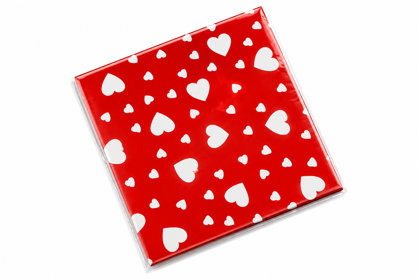 Heart Print Chocolate Wrapper Size - 5x4.5 inch Approx 200 (Random Colour)