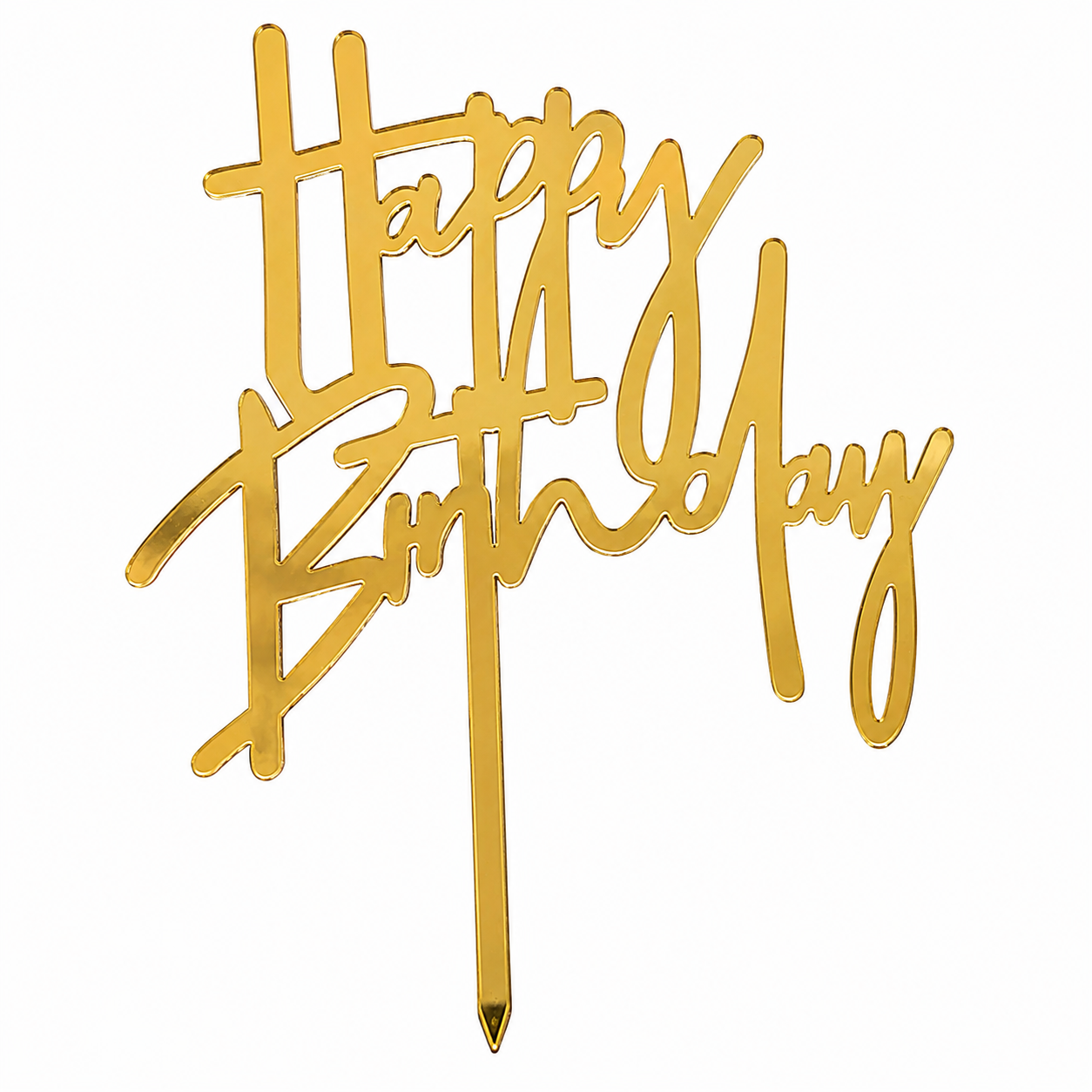 Happy Birthday Acrylic Cake Topper
