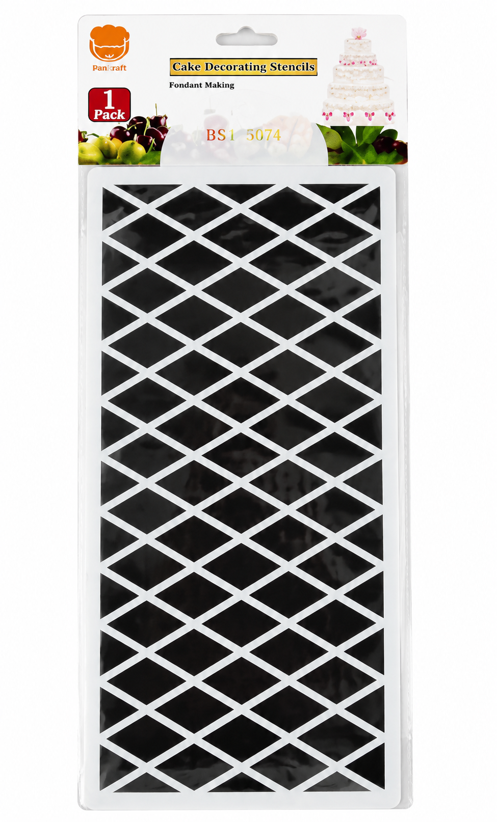 Diamond Pattern Cake Stencil