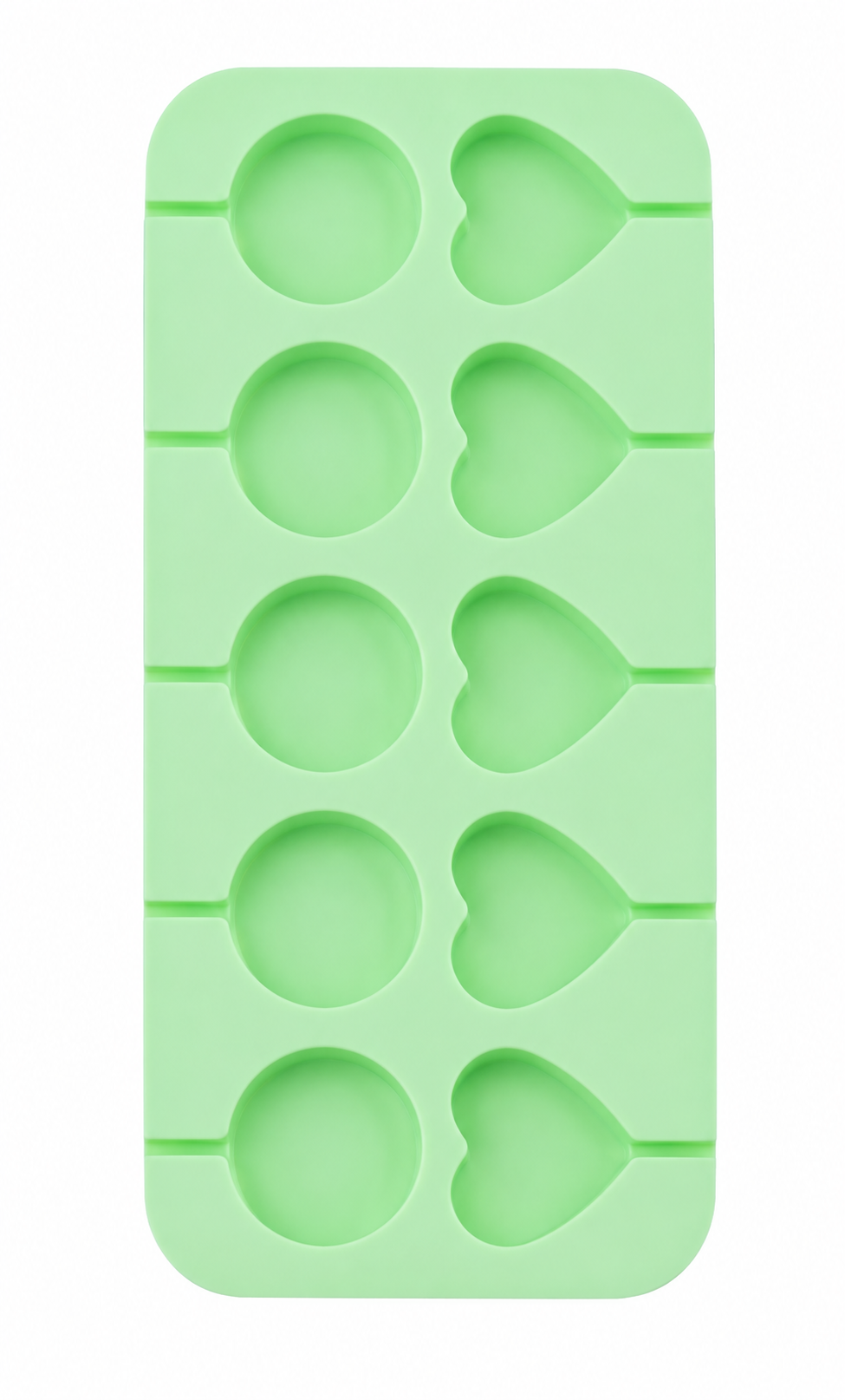 Silicone Lollipop Heart & Round Mould