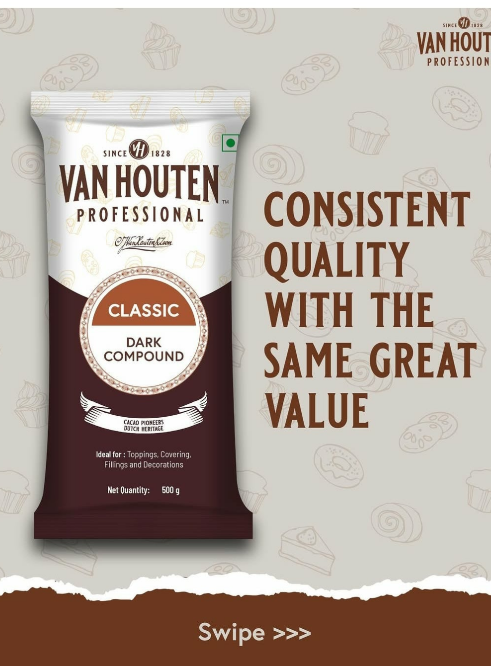 Van houten professional Dark Compound 500 gram