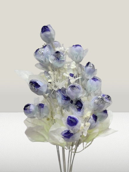 Blue with white Flower Bouquet