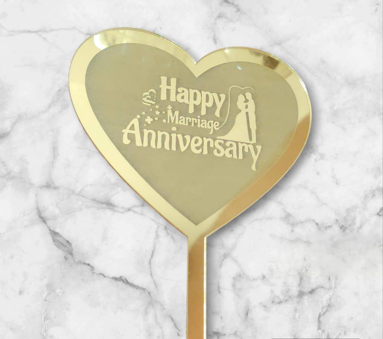 Happy Anniversary Acrylic Topper
