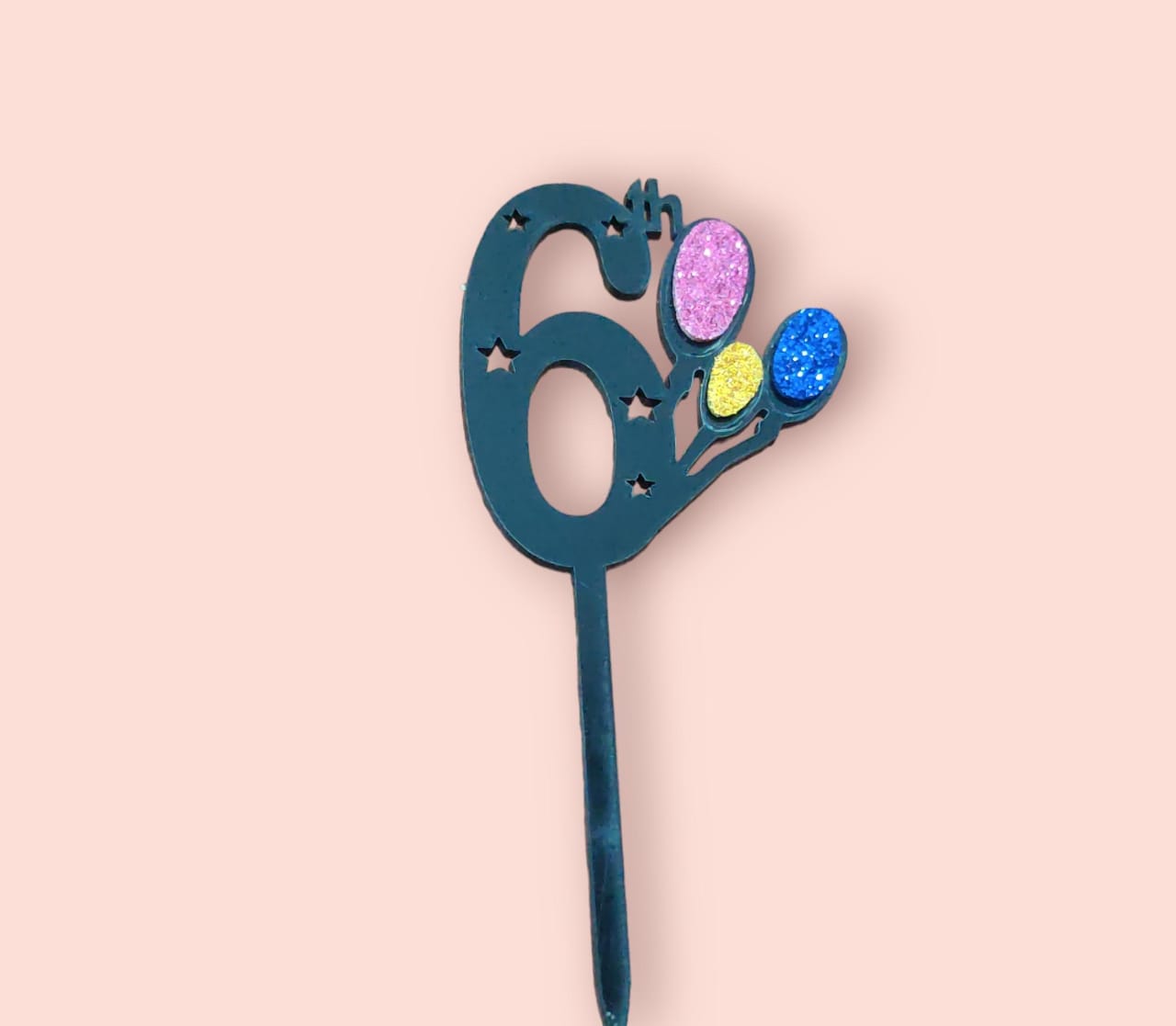 6 Number Acrylic Topper