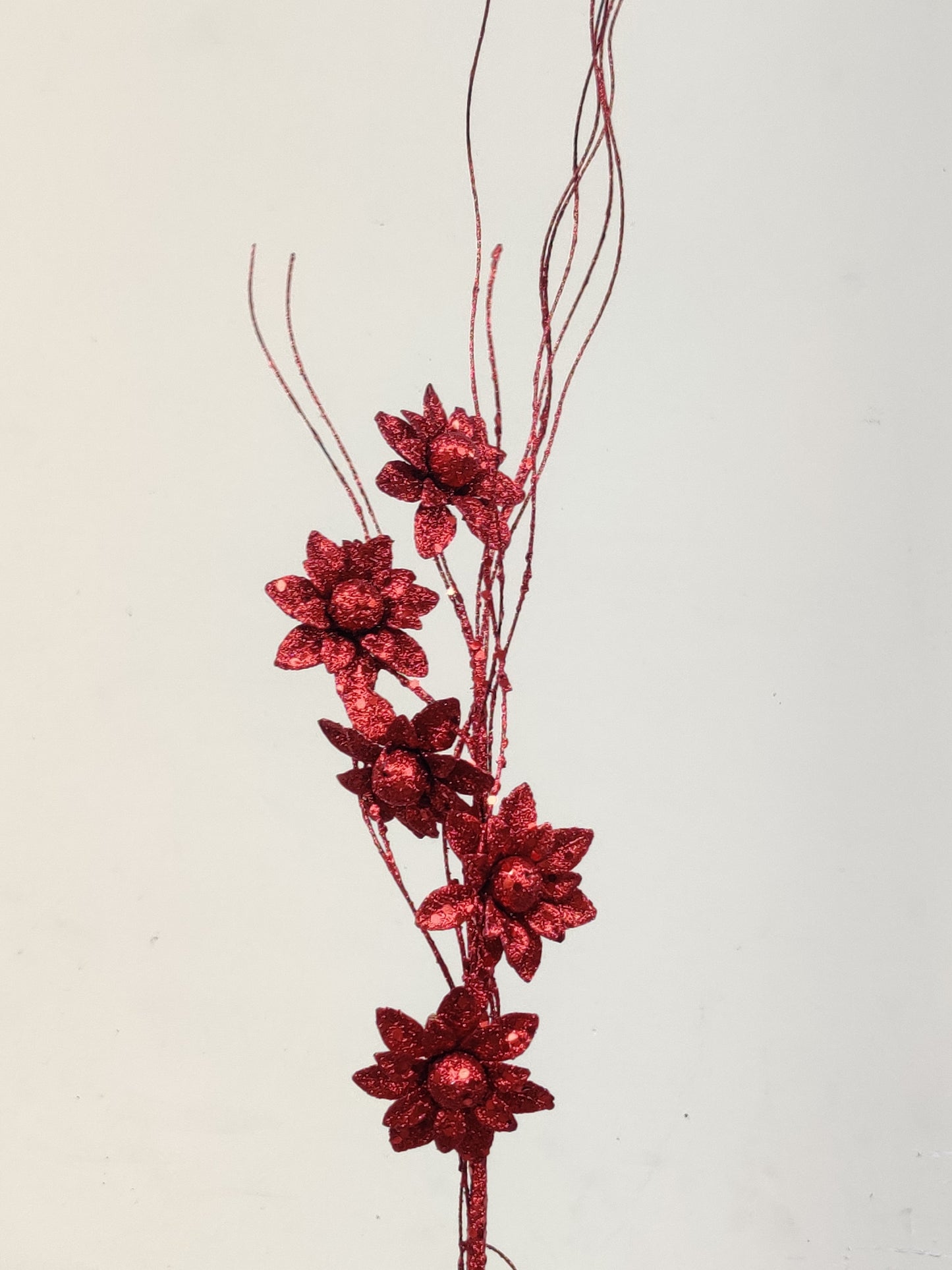 Glitter Artificial sun flower spray