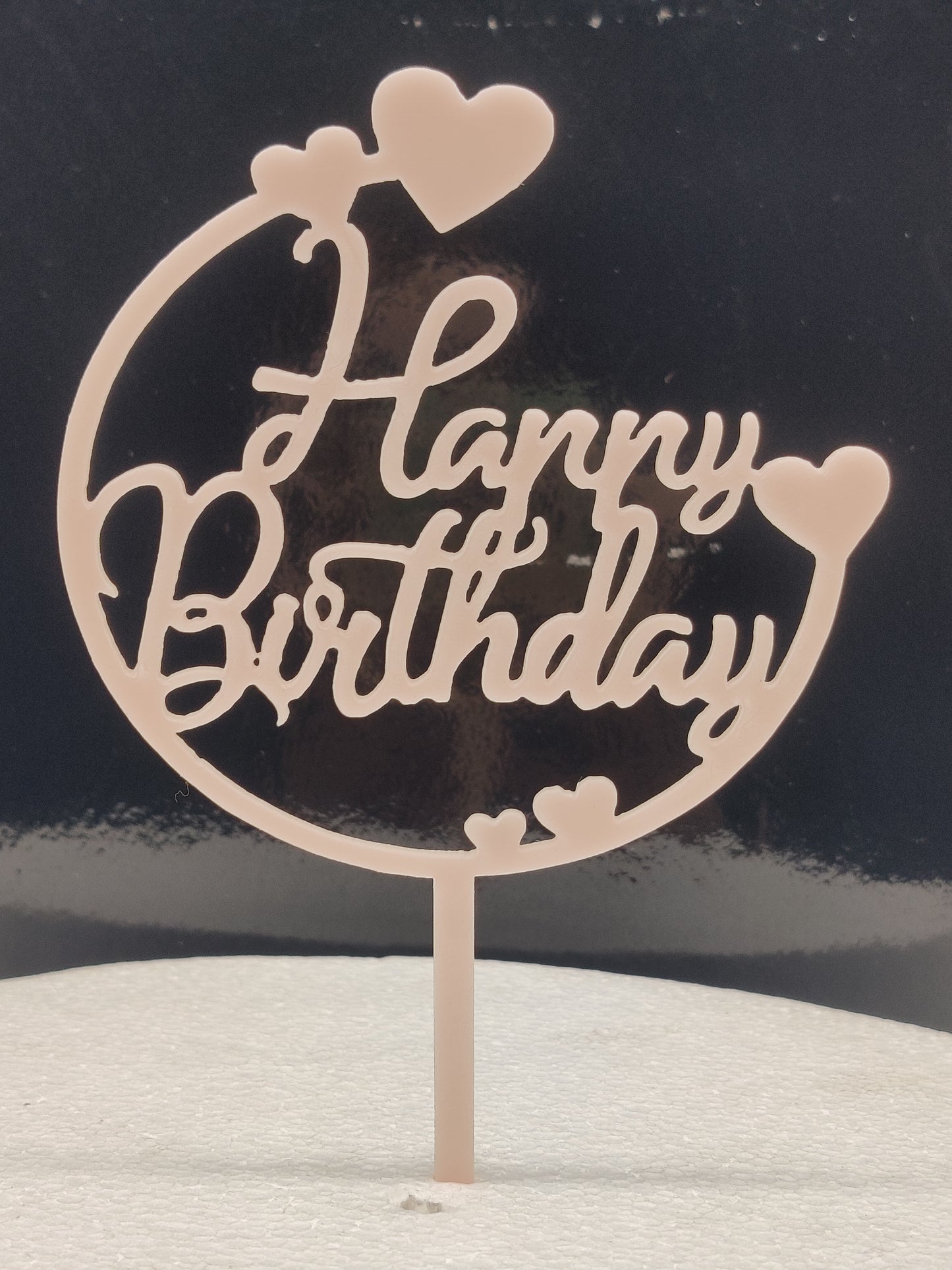 Acrylic Happy Birthday Cake Topper