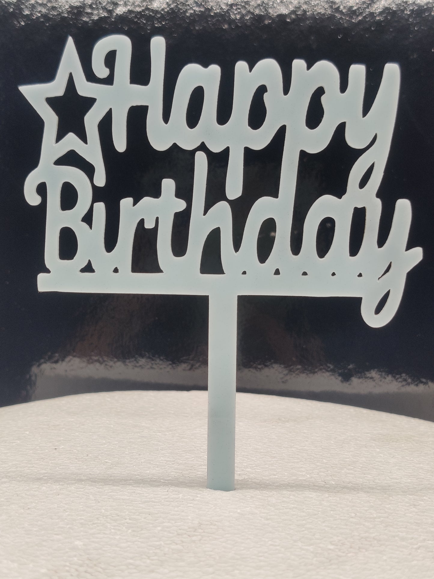 Acrylic Happy Birthday Cake Topper