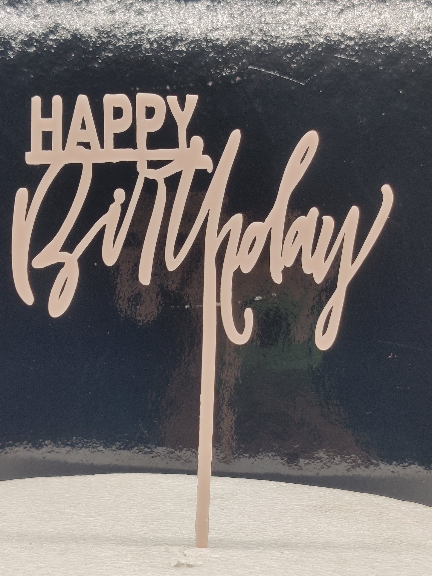 Acrylic Happy Birthday Cake Topper