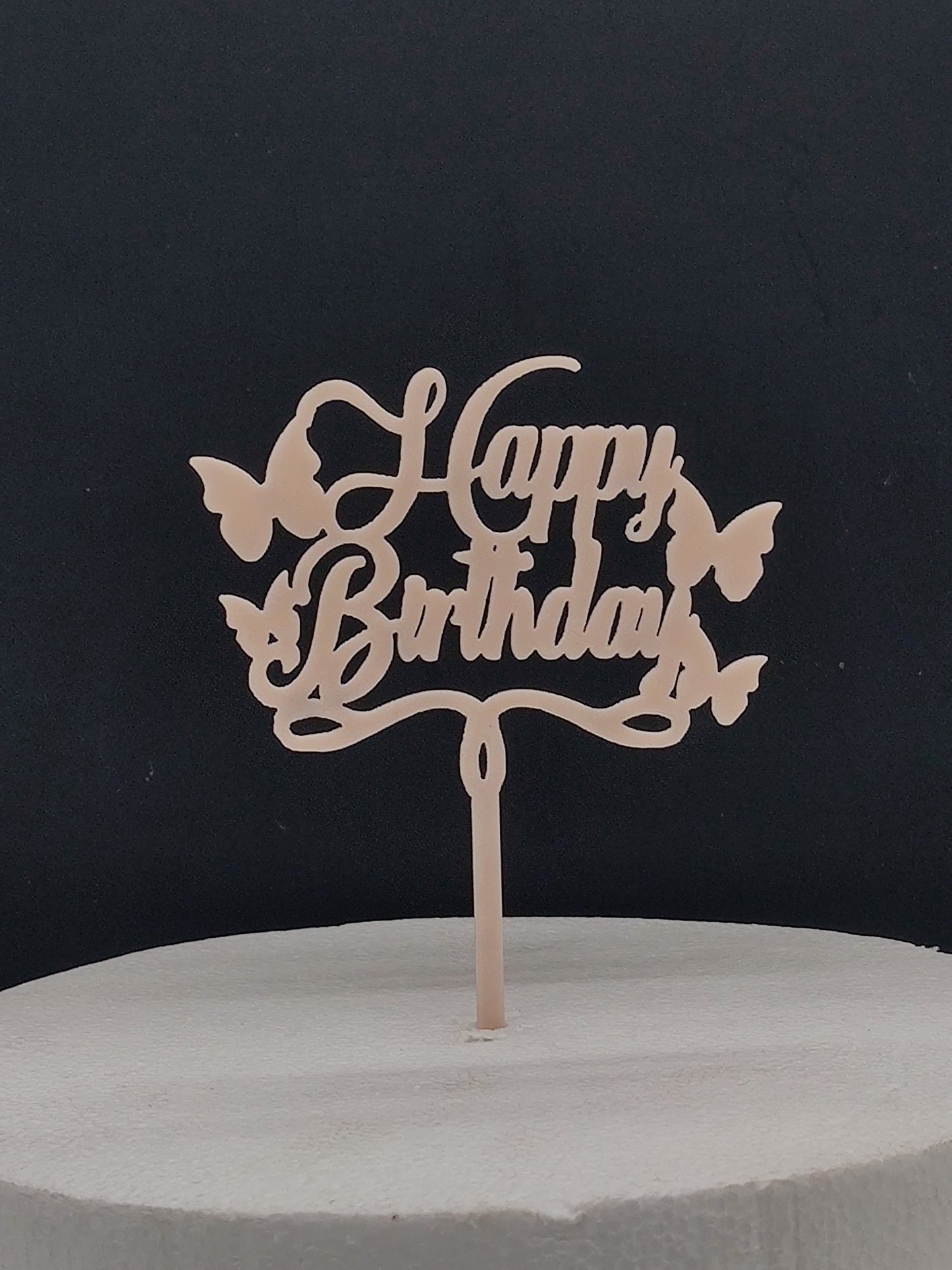 Acrylic Happy Birthday Cake Topper