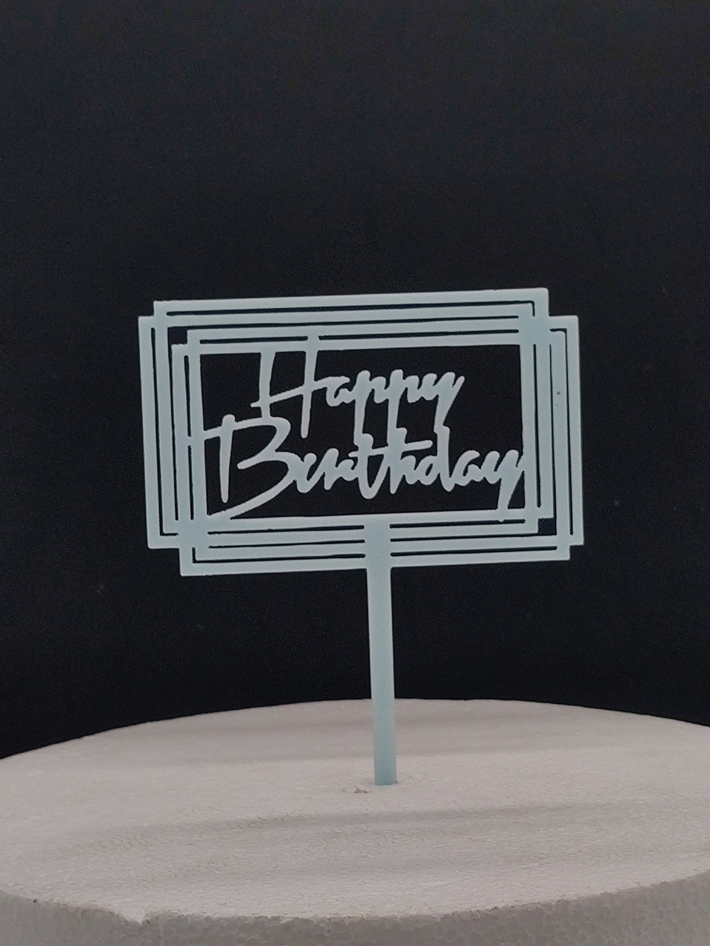 Acrylic Happy Birthday Cake Topper