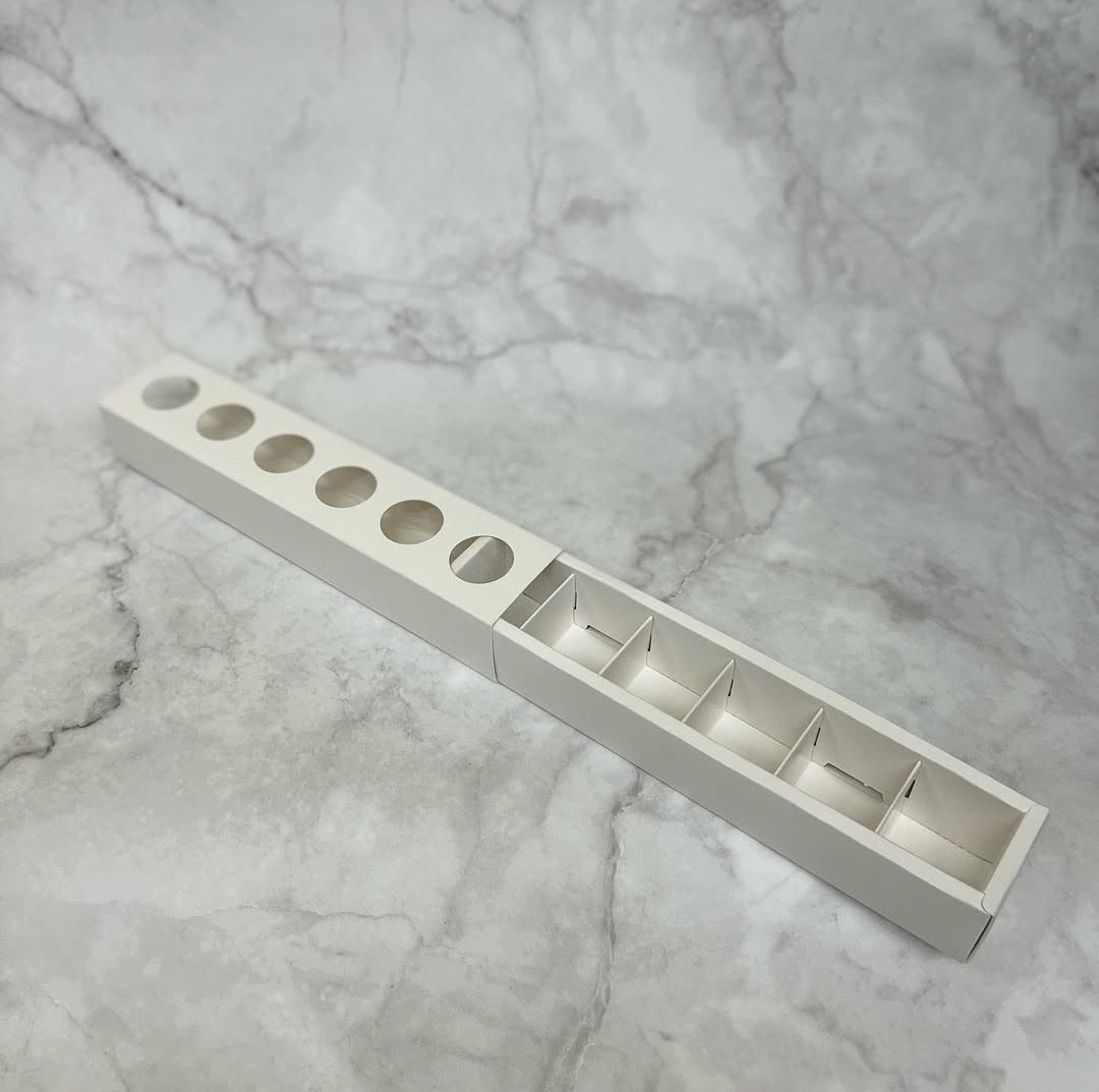 6 Cavity Chocolate Box Multiple uses size-12x2x2 inch