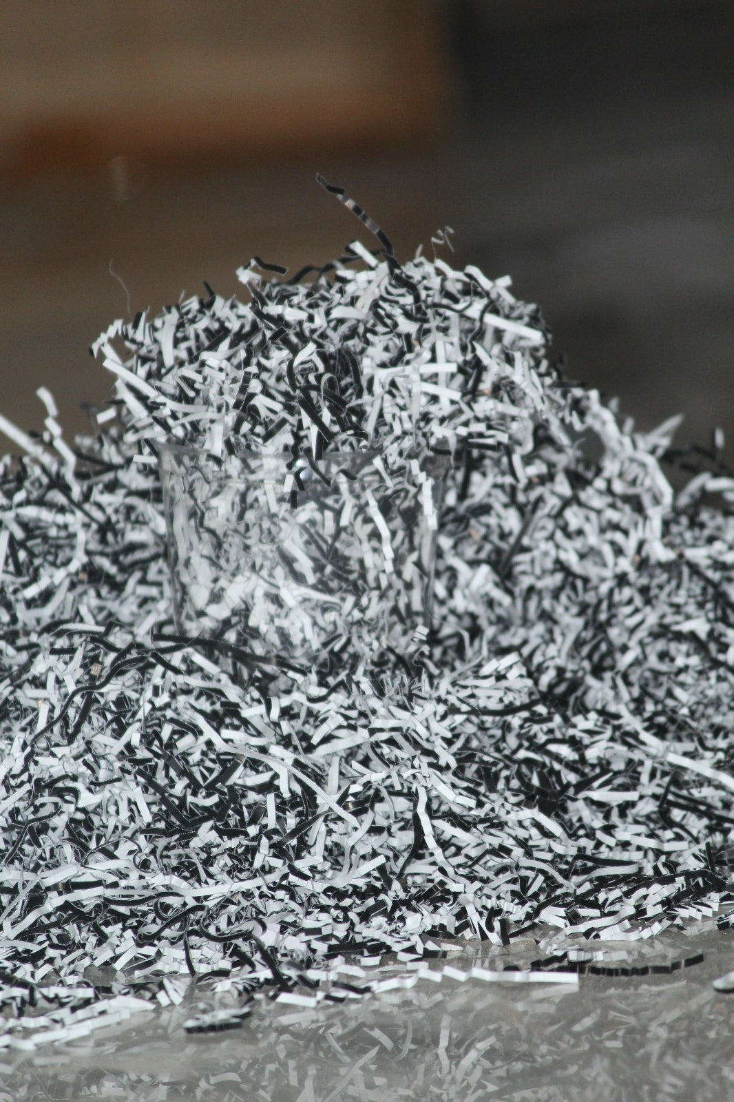 Black and White Paper Grass