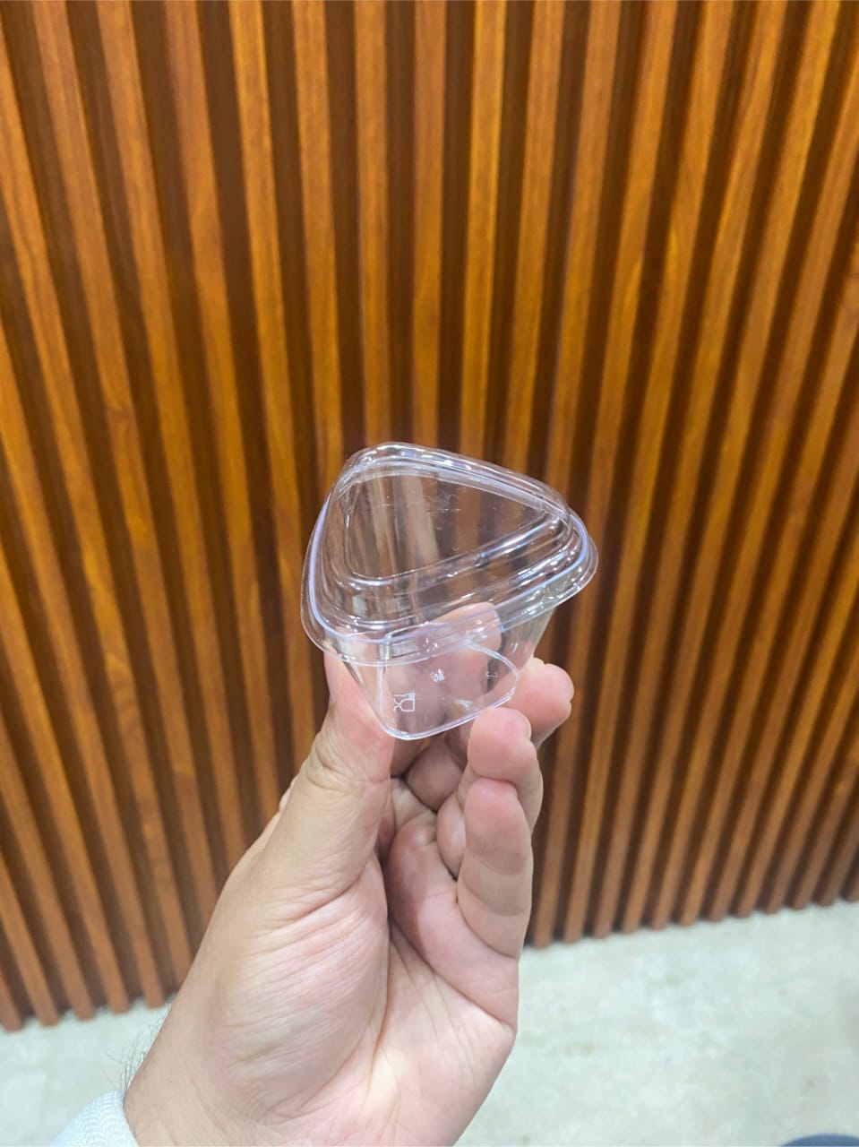 Plastic Mousse Cup With Lid 65ml size-4cm x 6cm