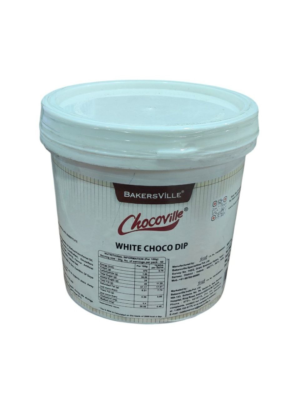 Bakersville Chocoville White Choco Dip 1 kg