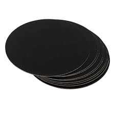 12 inch Black Round Mdf Base Board