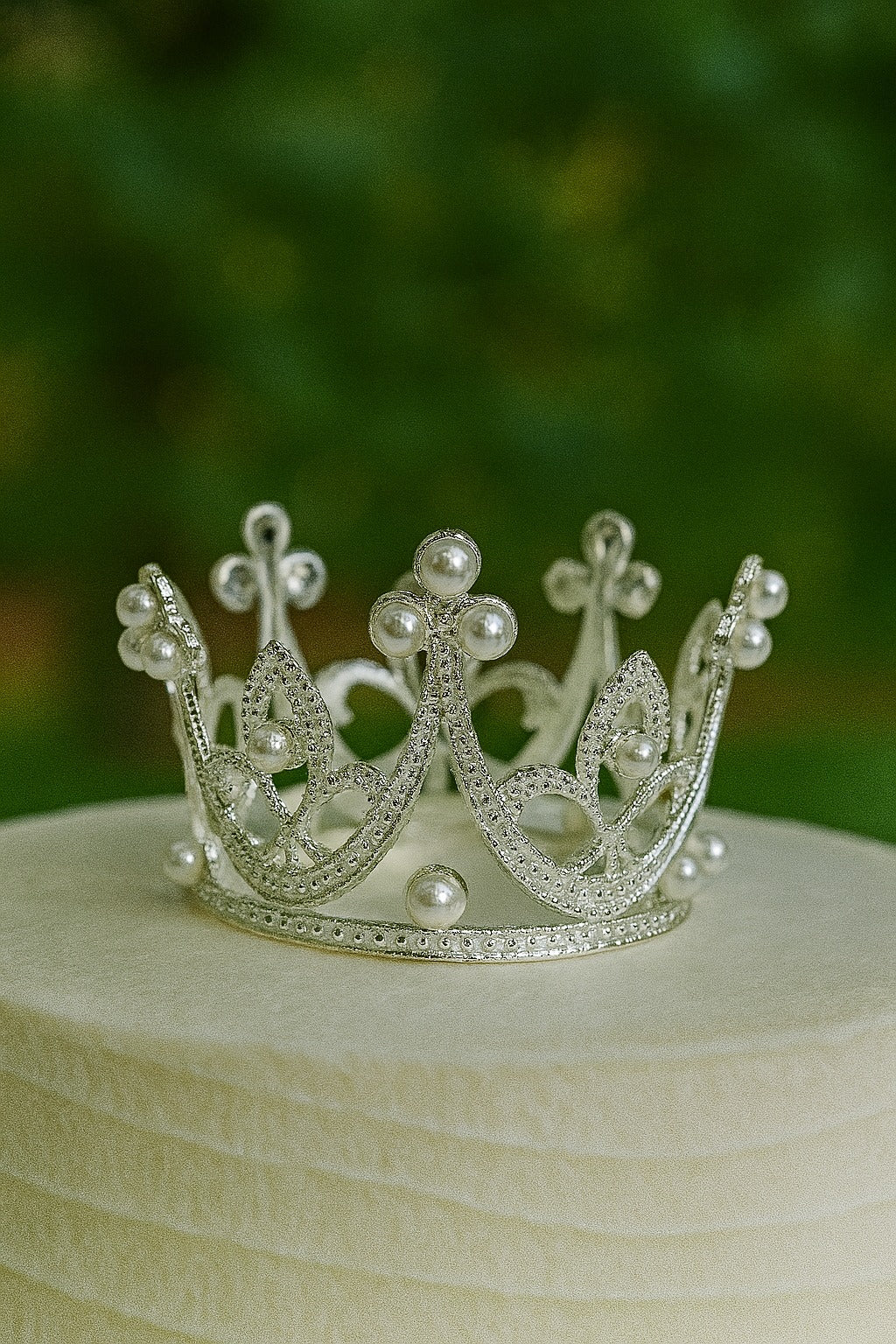 Silver Metal Medium Crown