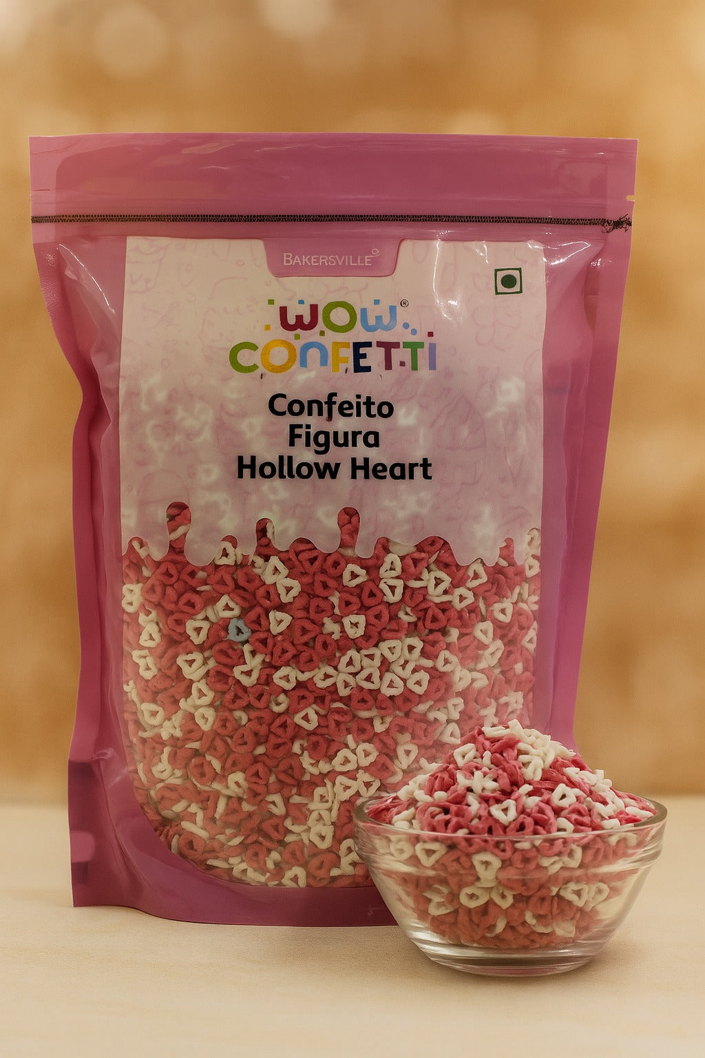 Wow Confetti Figura Hollow Heart