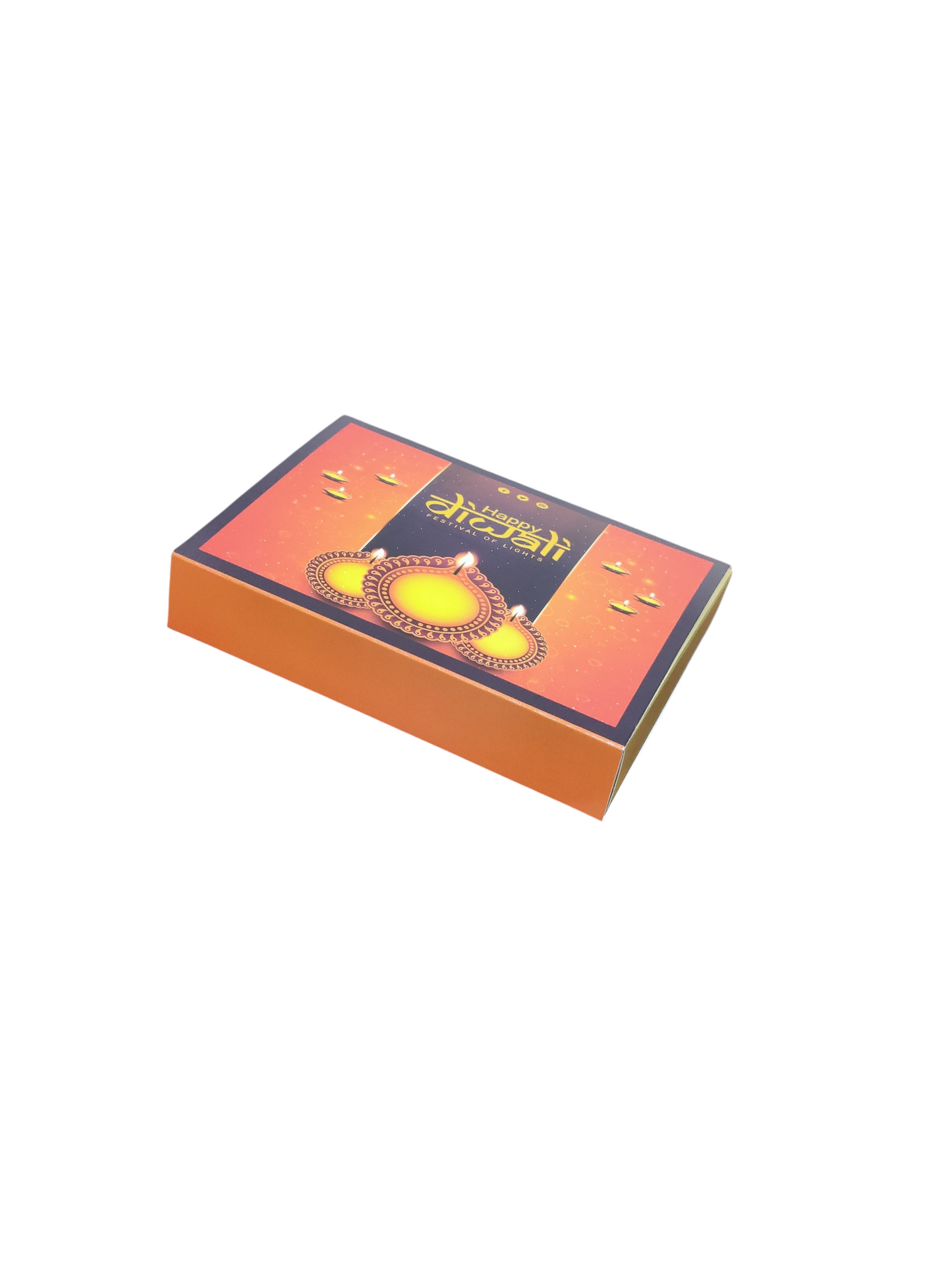 6 Cavity Slider Diwali Box For Chocolate and Brownie Size 6x4x1.5 Inch
