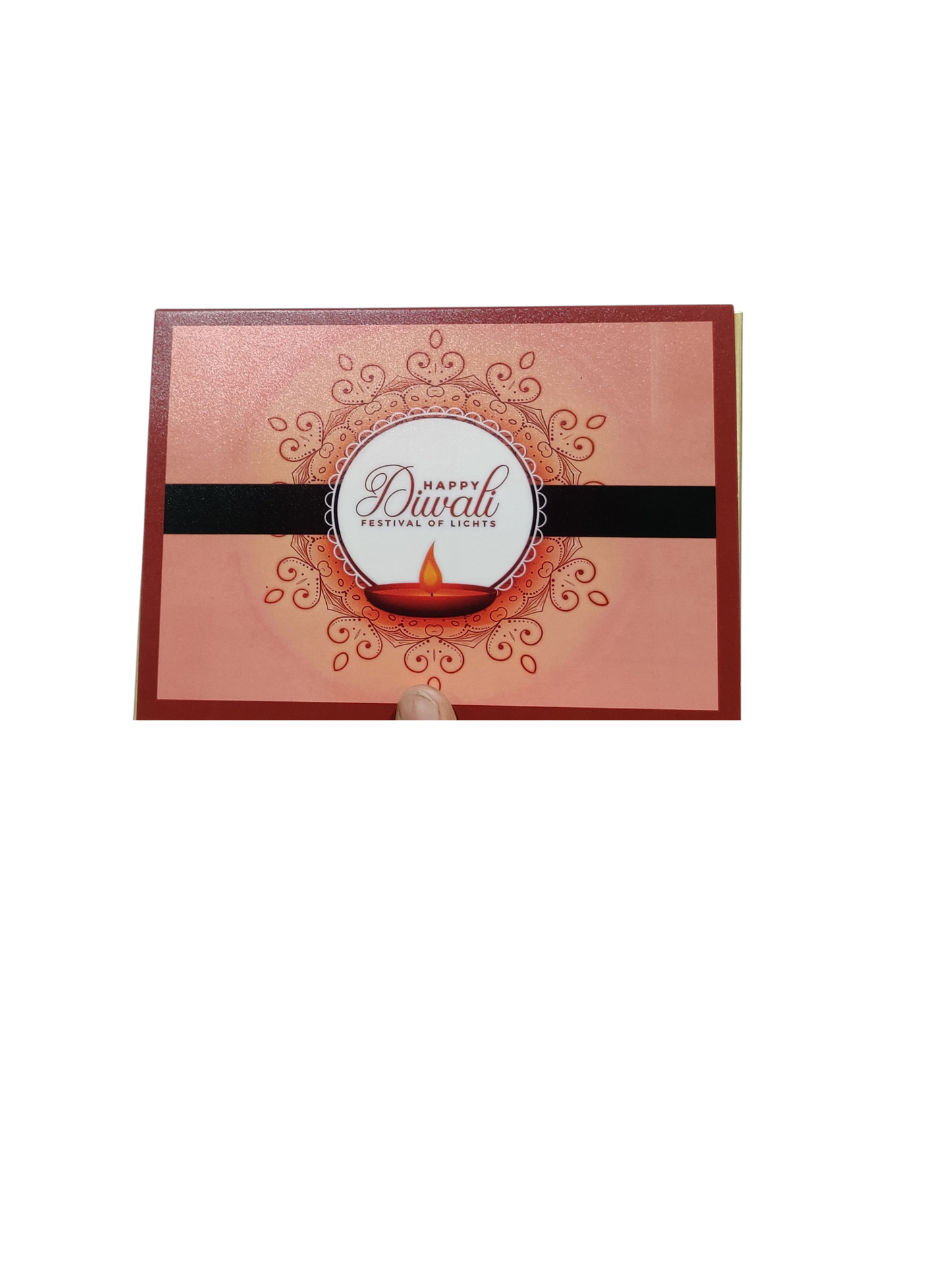 6 Cavity Slider Diwali Box For Chocolate and Brownie Size 6x4x1.5 Inch