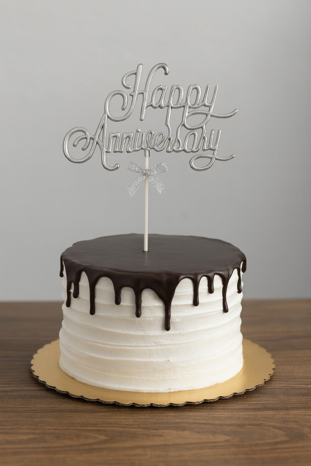 Premium Happy Anniversary Cake Topper
