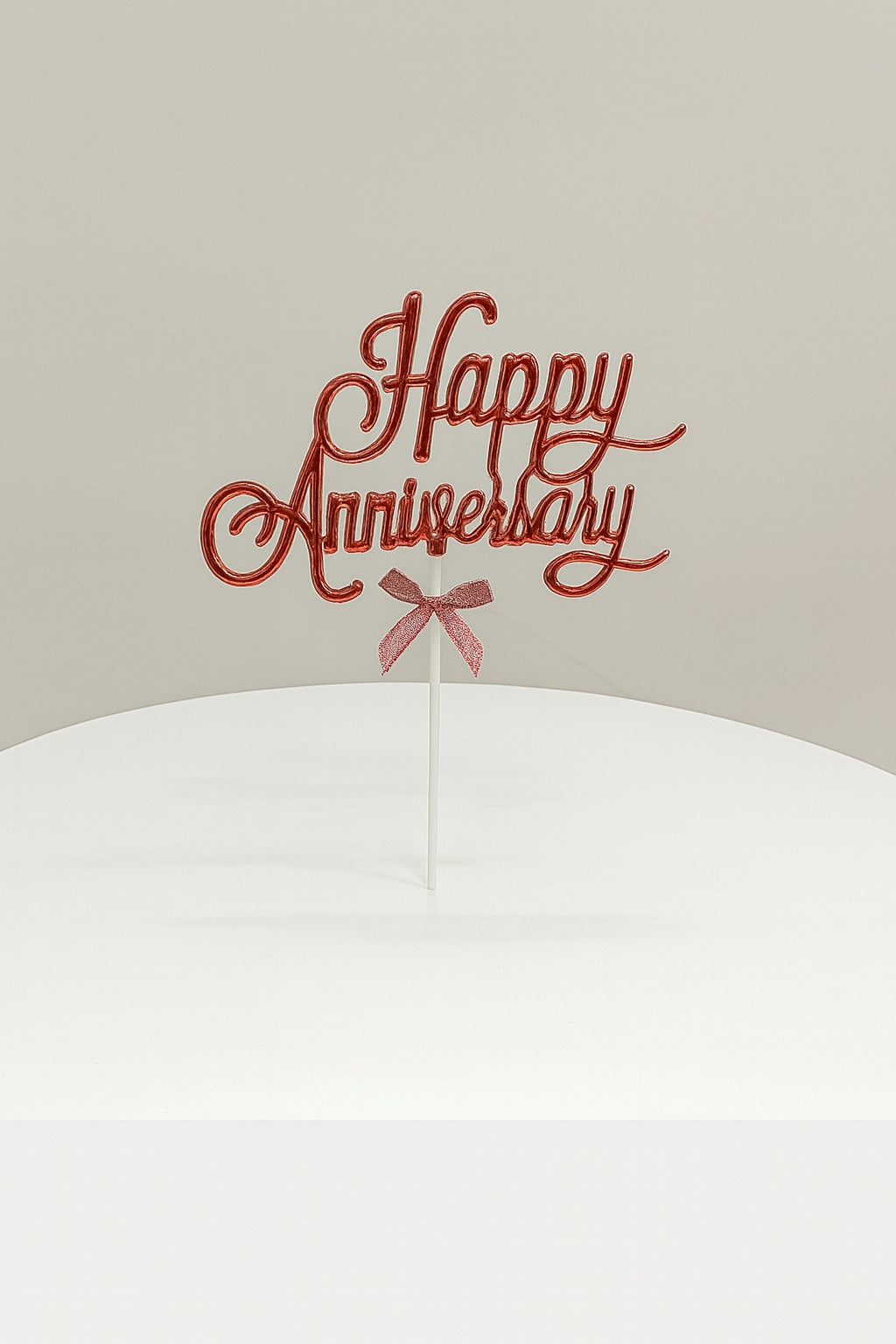 Premium Happy Anniversary Cake Topper