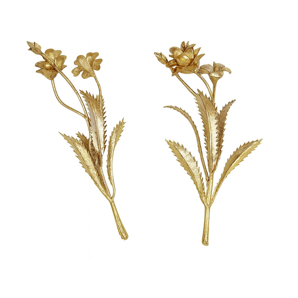 Golden Leaf Cake Topper