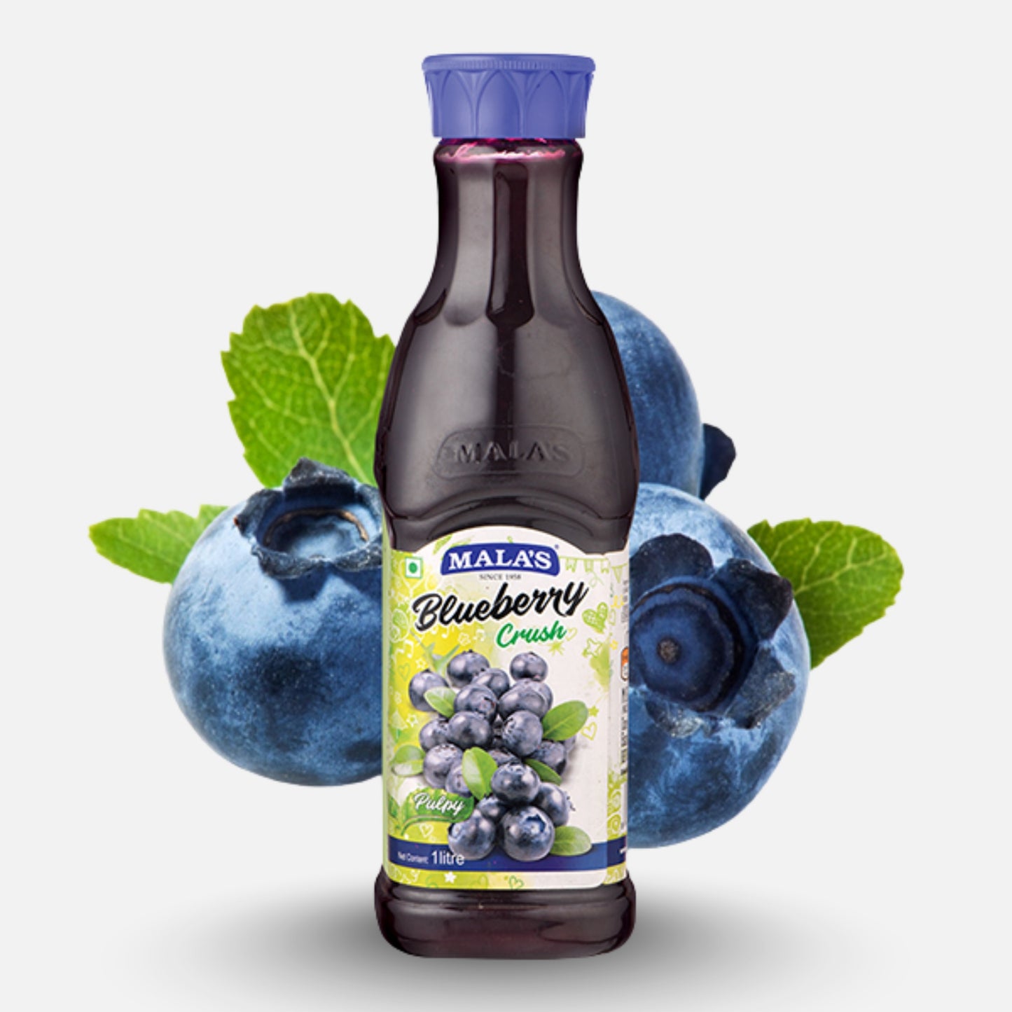 Mala's Blueberry Crush 1Ltr
