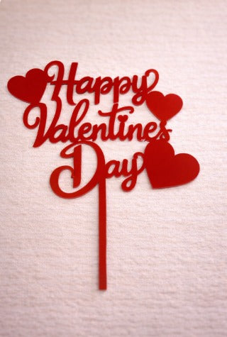 Happy Valentine's Day Acrylic Topper