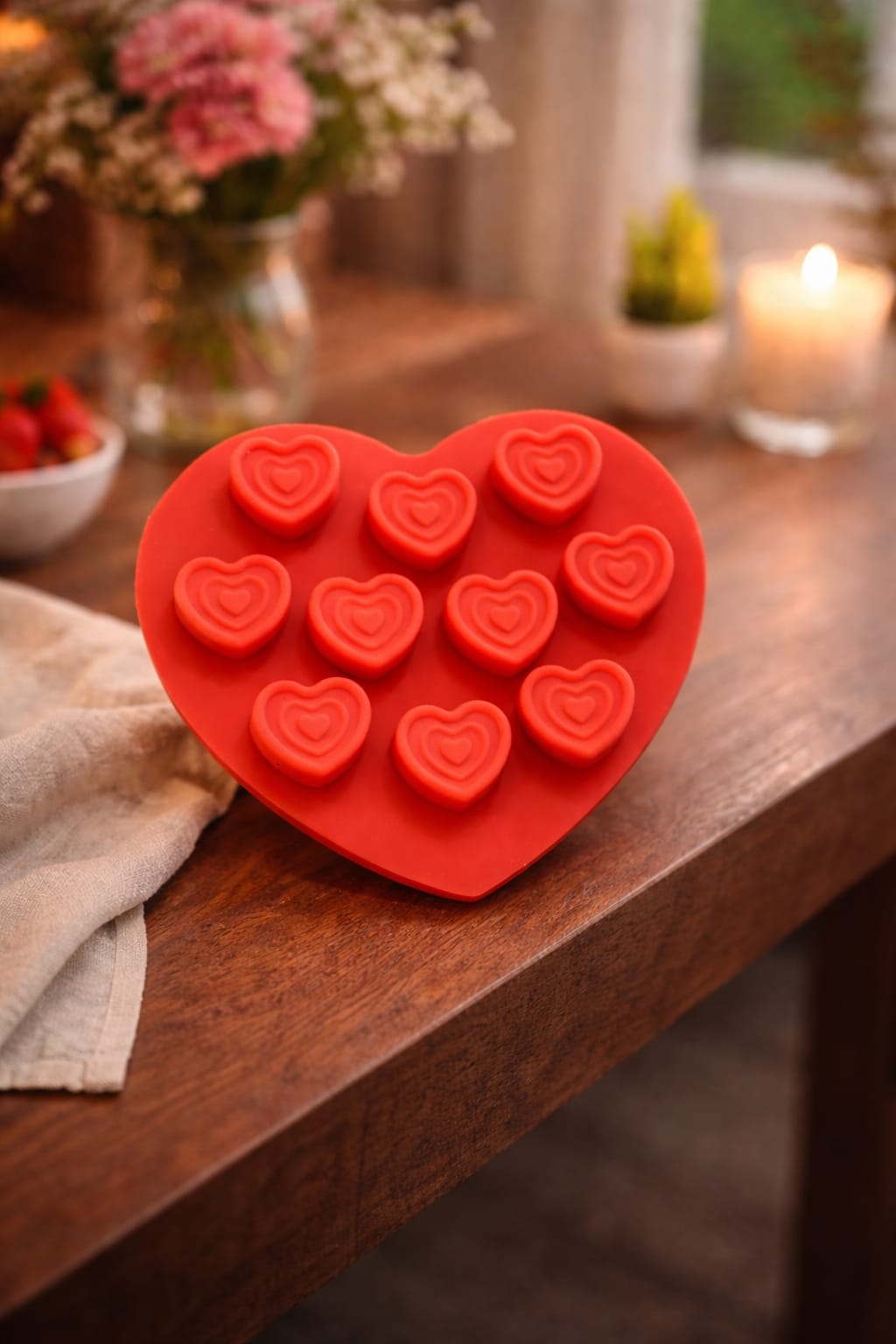 Heart silicon mould