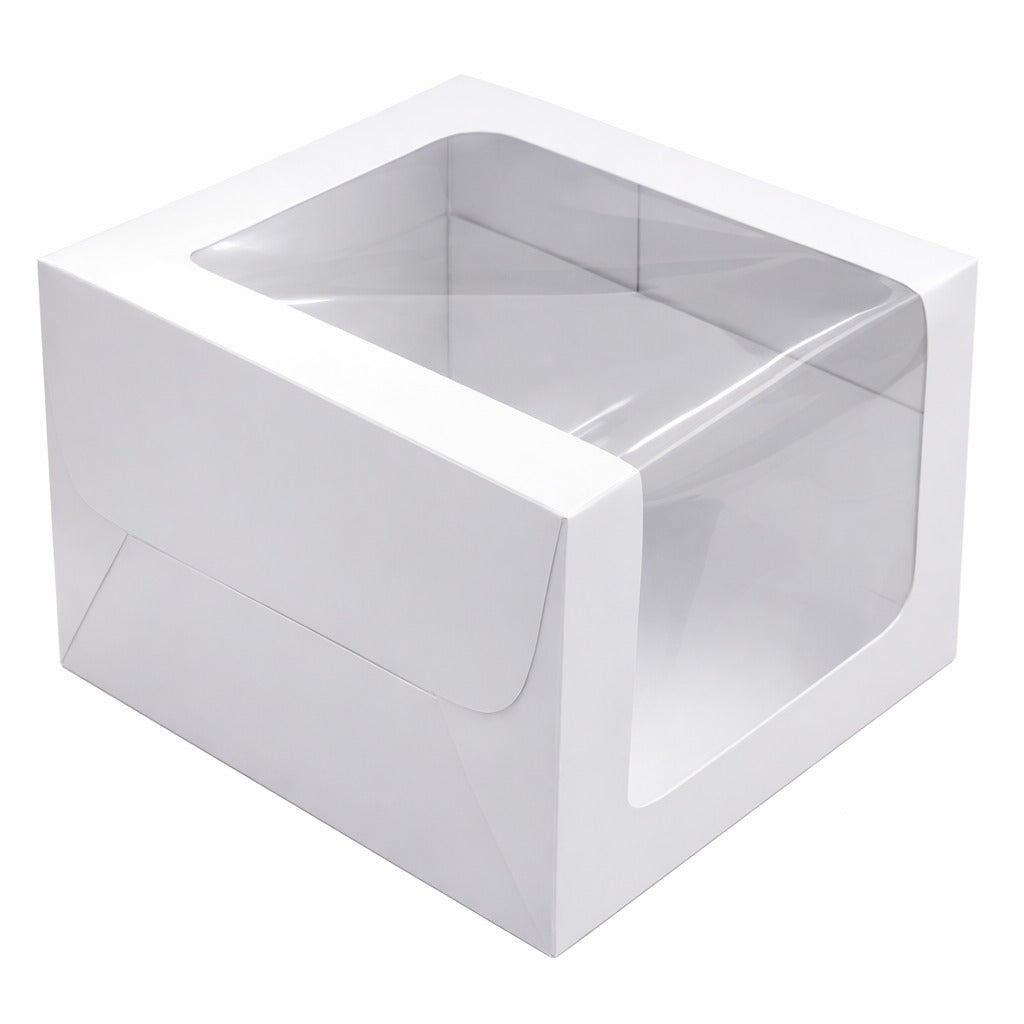 L Shape Window Cake Box Size - 10x10x8 inch Pack Of 10