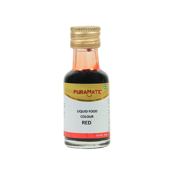 Puramate Liquid Food Colour Red 30ml
