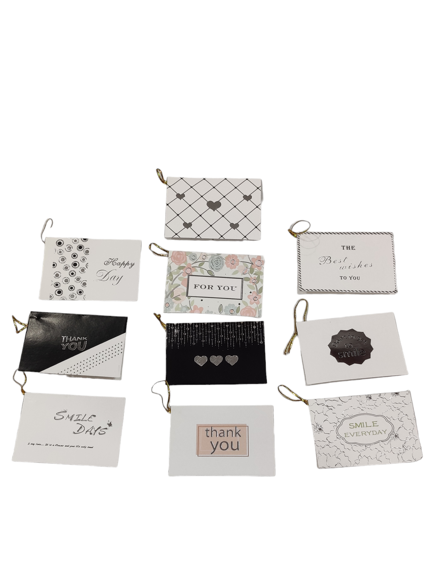 Thank you best wishes card's pack of 10 Random