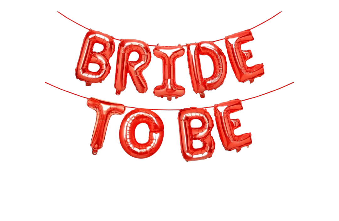 Bride To Be Red Foil
